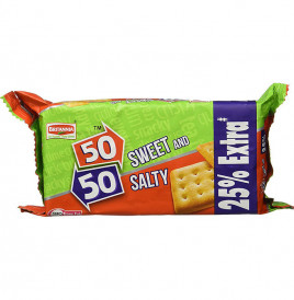 Britannia 50 50 Sweet & Salty Biscuits   Pack  100 grams